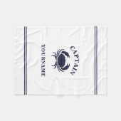 Speciaal kapitein Nautical Crab Fleece Blanket Deken (Voorkant (Horizontaal))