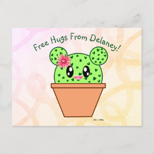 Speciaal Kawaii Cactus Rainbow Desert Briefkaart
