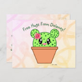 Speciaal Kawaii Cactus Rainbow Desert Briefkaart (Voorkant / Achterkant)
