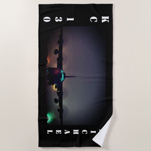 Speciaal KC-130 Turboprop Plane Strandlaken (Voorkant)