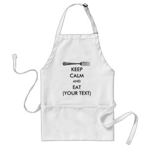 Speciaal 'Keep Calm'-programma en 'Eat BBQ Koking  Standaard Schort