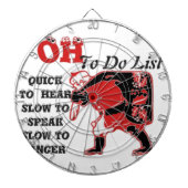 Speciaal kerstaangepast product dartbord (Voorkant)