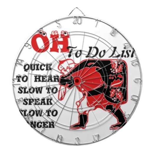 Speciaal kerstaangepast product dartbord (Voorkant)