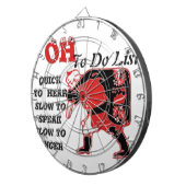 Speciaal kerstaangepast product dartbord (Voorkant Rechts)