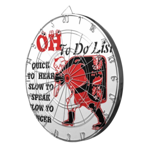 Speciaal kerstaangepast product dartbord (Voorkant Rechts)