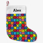 Speciaal kerstautisme-bewustzijn Puzzle Kleine Kerstsok (Voorkant)