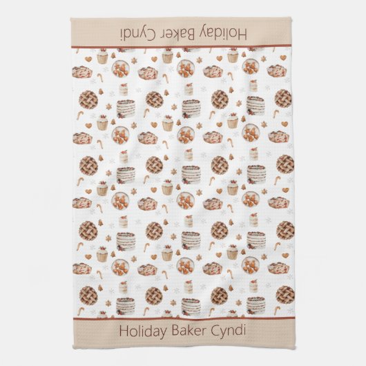 Speciaal kerstbaken theedoek (Verticaal)