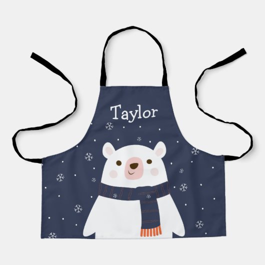 Speciaal kerstBeer Kinder Apron Schort (Voorkant)