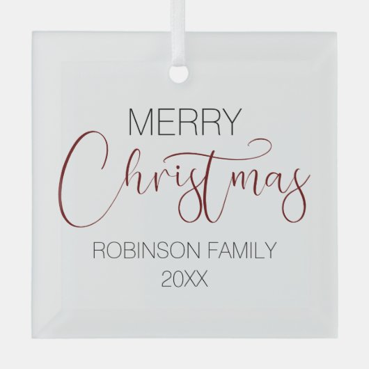 Speciaal kerstboomglas voor fijne kerst Ornament (Voorkant)