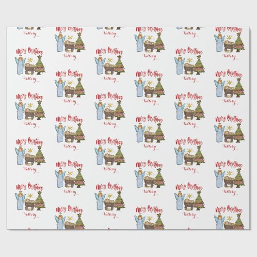 Speciaal kerstboomwerkpapier cadeaupapier (Vlak)