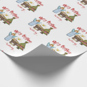 Speciaal kerstboomwerkpapier cadeaupapier (Hoek)