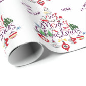 Speciaal kerstboomwerkpapier met Retro-persoonlijk Cadeaupapier (Rol Hoek)