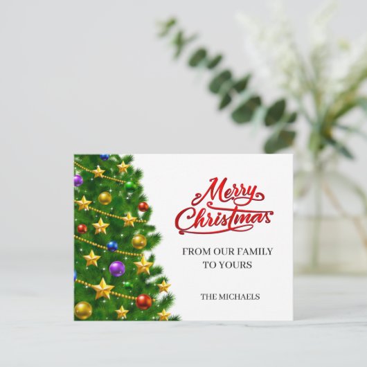 Speciaal kerstBriefkaart Feestdagenkaart (Staand voorkant)