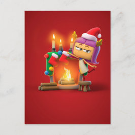 Speciaal kerstBriefkaart voor virgo Briefkaart