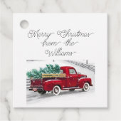 Speciaal kerstcadeau-label bedankjes labels (Voorkant)