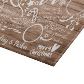 Speciaal kerstcadeau voor kerstavond snijplank (Hoek)