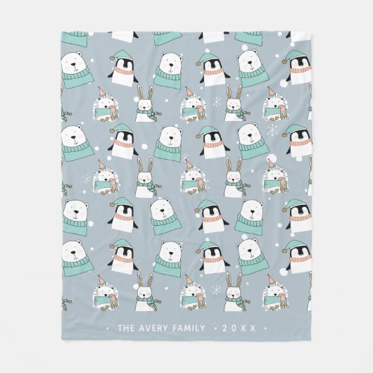 Speciaal kerstcadeauBeer Fleece Deken (Voorkant)