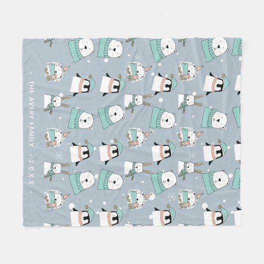 Speciaal kerstcadeauBeer Fleece Deken (Voorkant (Horizontaal))