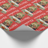 Speciaal kerstcadeaufotopapier voor kerstfeestdage cadeaupapier (Hoek)