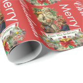 Speciaal kerstcadeaufotopapier voor kerstfeestdage cadeaupapier (Rol Hoek)