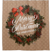 Speciaal kerstcadeaugordijn douchegordijn (Voorkant)