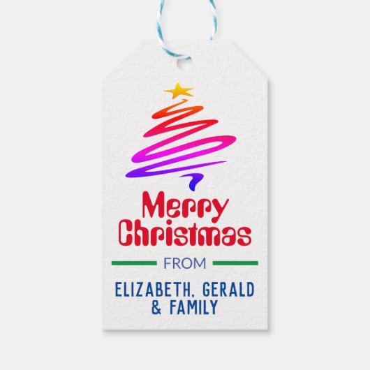 Speciaal kerstcadeauLabel Cadeaulabel (Achterkant)