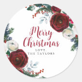 Speciaal kerstcadeaulabel feestdag sticker (Voorkant)