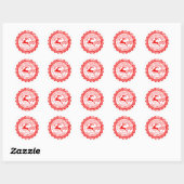 Speciaal kerstcadeauLabel van de kerstman Ronde Sticker (Vel)