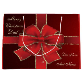 Speciaal kerstcadeauontwerp voor favoriete kerstca groot cadeauzakje