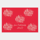 Speciaal kerstcadeaupapier inpakpapier vel (Voorkant 2)