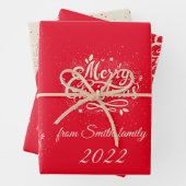 Speciaal kerstcadeaupapier inpakpapier vel (In situ)