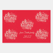 Speciaal kerstcadeaupapier inpakpapier vel (Voorkant)