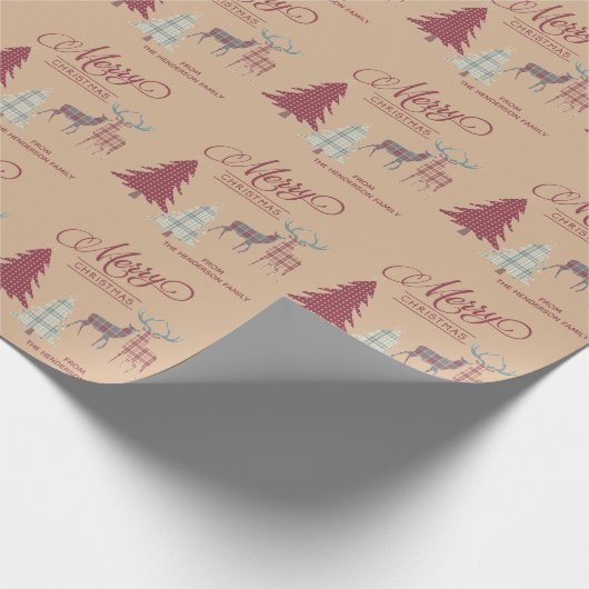 Speciaal kerstcadeaupapier voor fijne kerst cadeaupapier (Hoek)