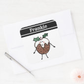 Speciaal kerstcadeauplein vierkante sticker (Envelop)