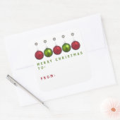 Speciaal kerstcadeautags vierkante sticker (Envelop)