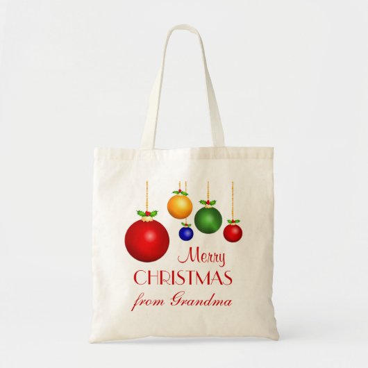 Speciaal kerstcadeautas tote bag (Voorkant)