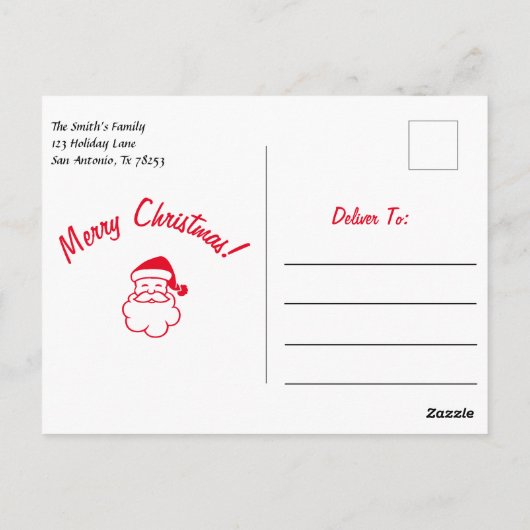 Speciaal kerstcadeautje Briefkaart (Achterkant)