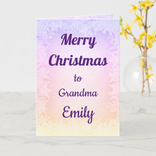 Speciaal kerstcadeautje kaart (Gele Bloem)