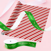 Speciaal kerstcadeautje met Gold Green Satijnen Lint