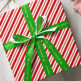 Speciaal kerstcadeautje met Gold Green Satijnen Lint