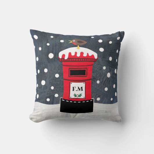 Speciaal kerstcadeautje met postbus kussen (Voorkant)