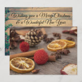 Speciaal kerstcadeautje Potpourri Kaart (Voorkant / Achterkant)