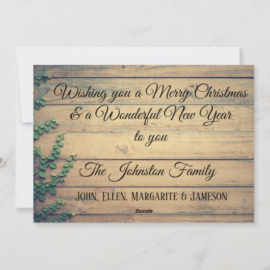 Speciaal kerstcadeautje Potpourri Kaart (Achterkant)