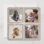 Speciaal kerstfeest 4 Foto's Verzendpakket Feestdagenkaart (Voorkant)