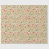 Speciaal kerstfeest met feestgevels cadeaupapier (Vlak)