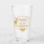 Speciaal kerstfeest met prettige smaak Gold look Glas (Voorkant)