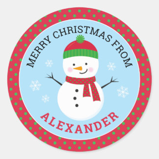 Speciaal kerstfeestartikel ronde sticker