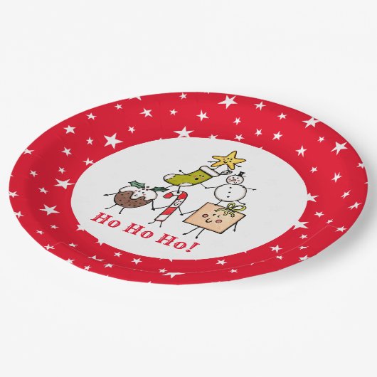 Speciaal kerstfeestelijk Bord met kerstcadeautjes (Gekanteld)