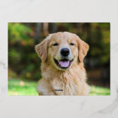 Speciaal kerstfeestelijke foto folie feestdagenkaart (Achterkant)