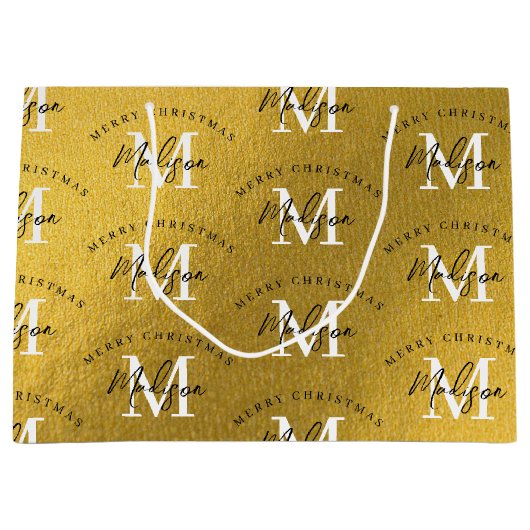 Speciaal kerstfeestmaal groot cadeauzakje (Voorkant)